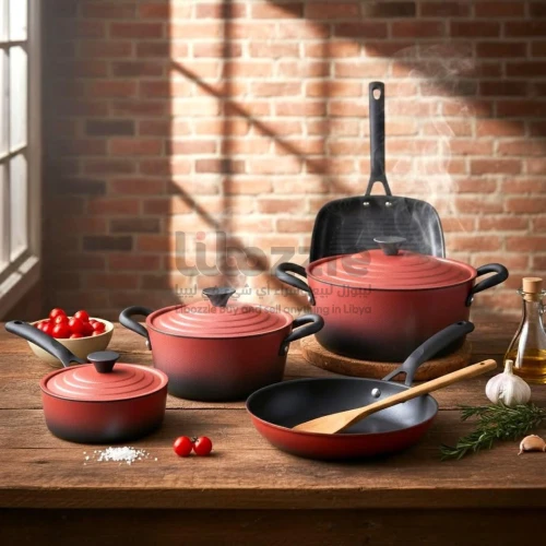 طنجرة مكونات الطقم (5 قطع كبيرة