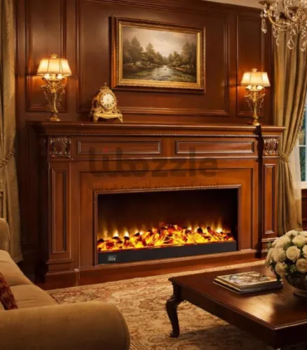 مدفاءة  فخمة خشب طبيعي -تسليم فوري