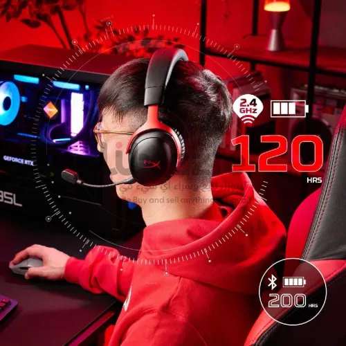 سماعة HyperX Cloud II يعني القيمنق ما يوقفش 🎧🔥