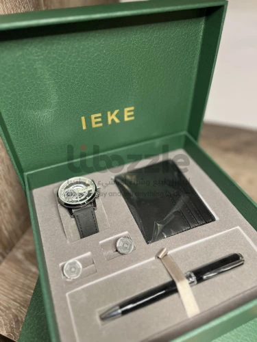 طاقم ساعة ومحفظة وقلم IEKE