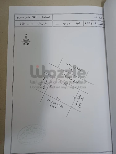ارض سكنيه للبيع فيه تيكا