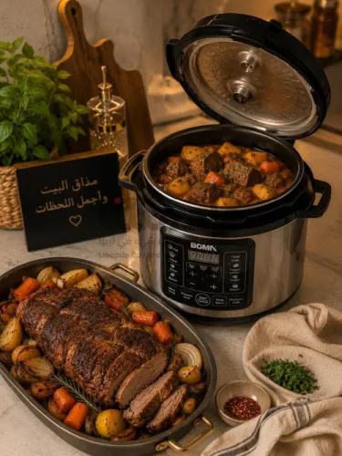 ✨ وفر وقتك وجهدك مع طنجرة الضغط الكهربائية BOMA ✨