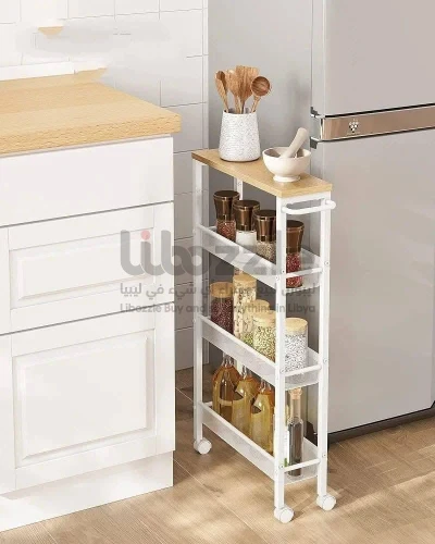 حاملة طعام مصنوع من الحديد المتين مع العجلات 🤍