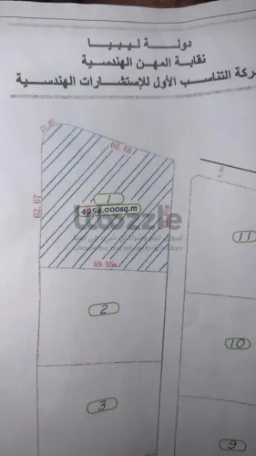قطعة ارض للبيع غنيمه لخمس