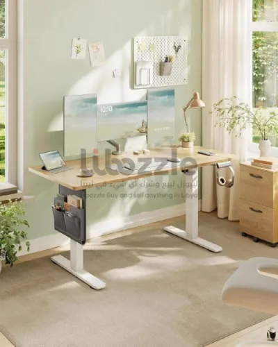مكتب كهربائي هندسي قابل للرفع والتنزيل مقاس 140 سم