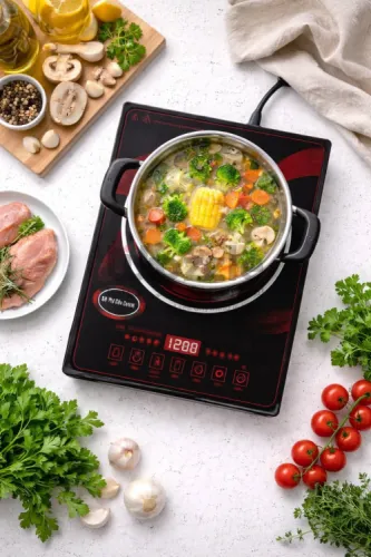 موقد Ceramic Cooker العصري الغاطس ، تصميم أنيق وأد