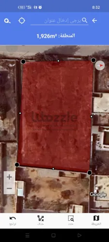 ارض كزيوني 2100م مسورةالباعيش جنب حوازة الورد