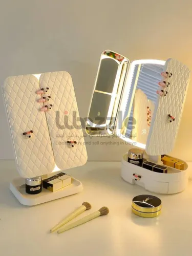 ✨ مرآة المكياج الذكية بإضاءة LED ✨
