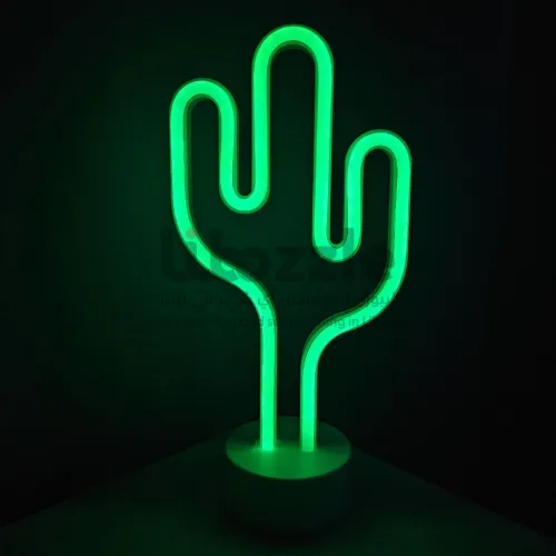 مصباح نيون LED على شكل صبار