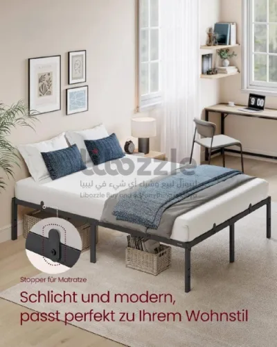 سرير فردي الحجم الكبير مصنوع من الحديد المتين يحمل