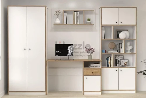 مجموعة متكاملة✅مكتب✅ومكتبة ✅ودولاب ✅