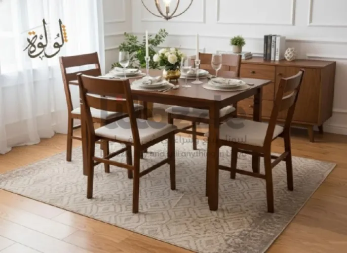 طاولات اكل ماليزية  خشب طبيعب✨