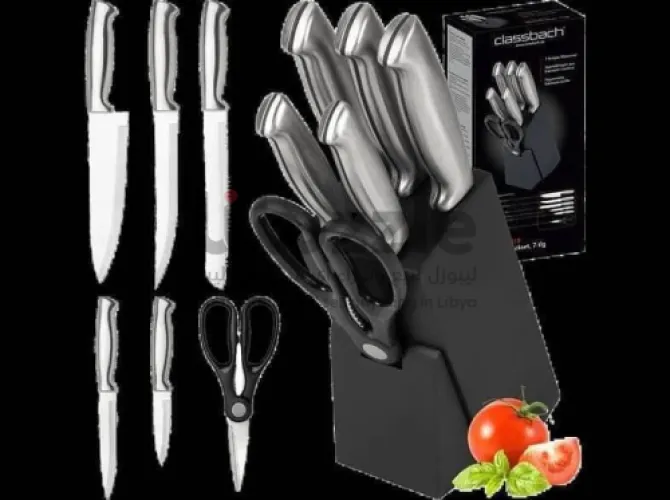 مجموعة السكاكين مع الكتلة