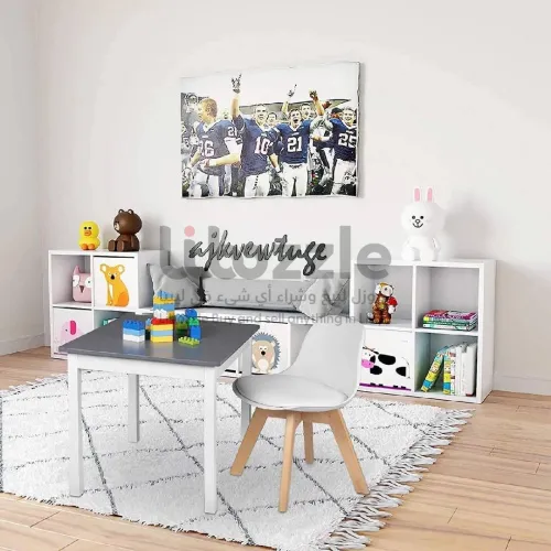 2 كرسي اطفال خشبي مصنوع من الخشب الطبيعي المتين 🪵