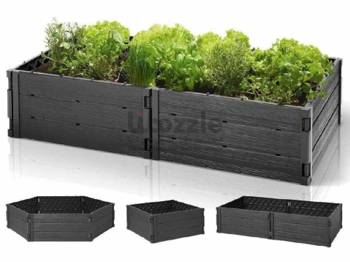 حوض غرس (بدون غرس)مثالي لبذر الأعشاب أو الخضروات