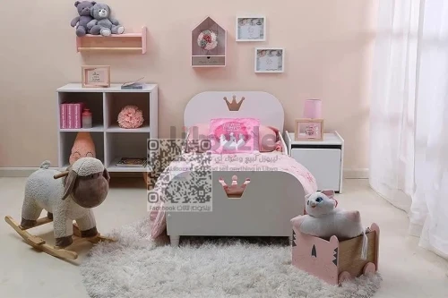 👑 سرير فردي بناتي – كود #تاج 👑