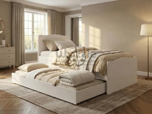 سرير دبل 2 في 1 مميز ومنظم هلبة