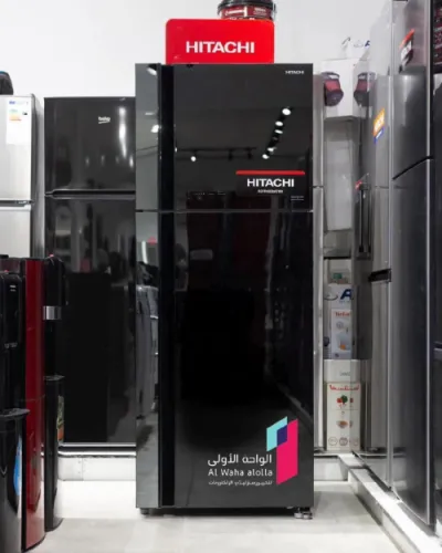 ثلاجة هيتاشي HITACHI باللون الاسود